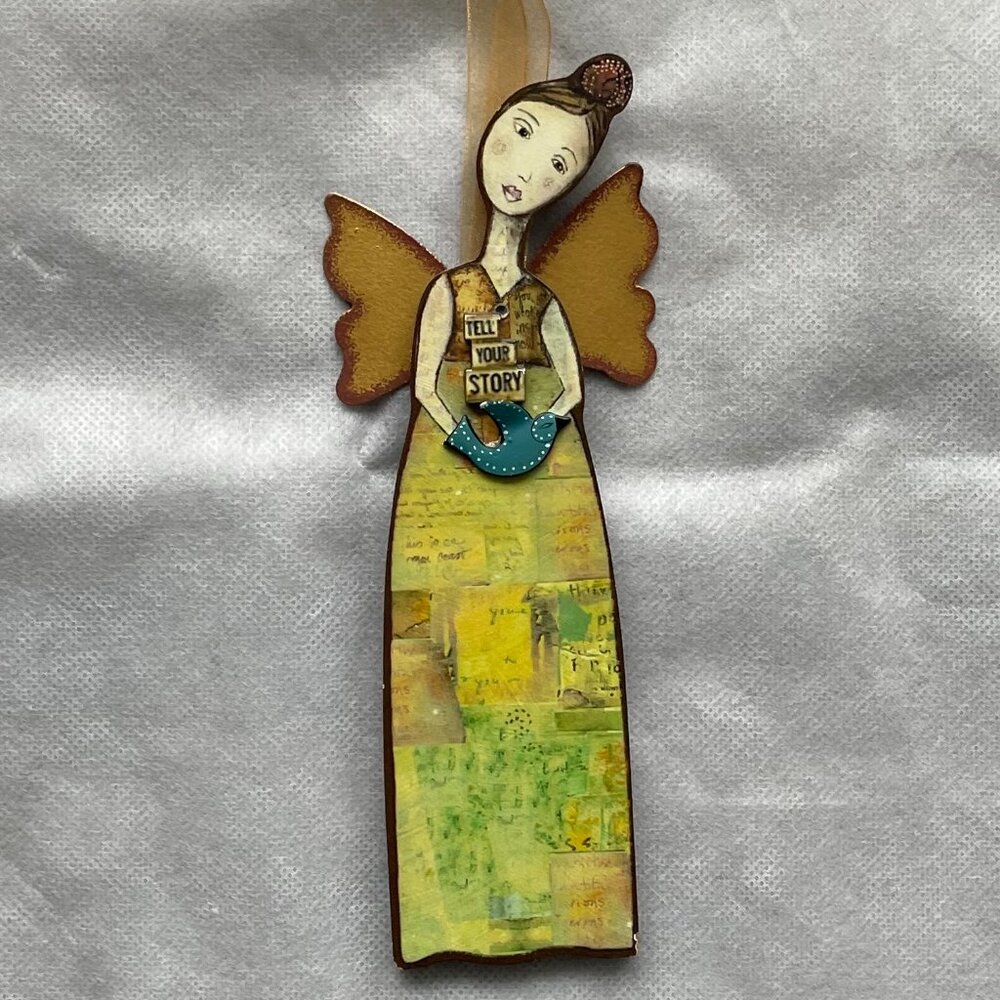 Tell Your Story Angel - The Kelly Rae Roberts Collection Wall Hanging $12  EUC